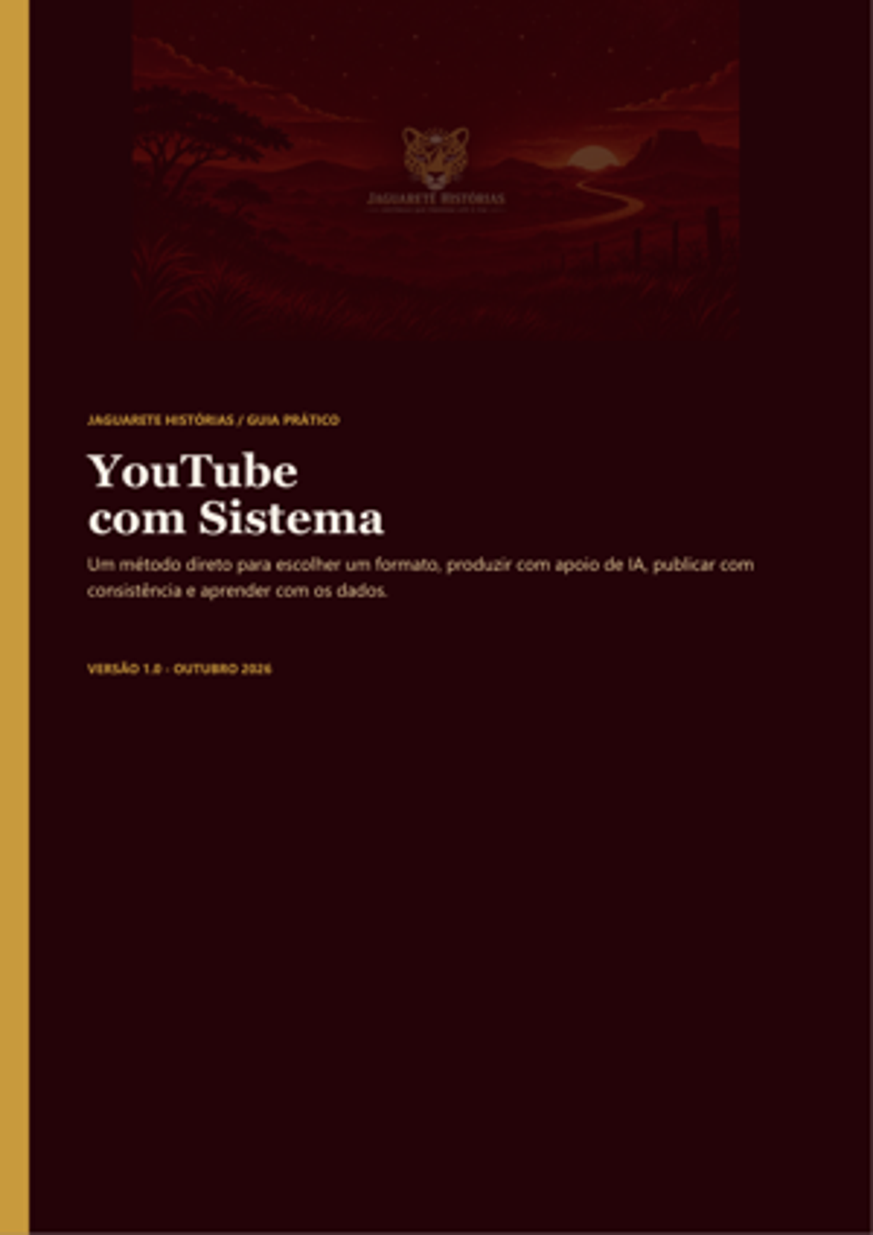 Capa do guia YouTube com Sistema